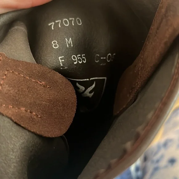 Frye suede tall riding boots stylish and never used y2k boots run 7in width. - Picture 12 of 13